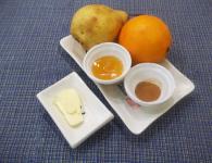 Жареные груши в апельсиновом соке и медовой глазури